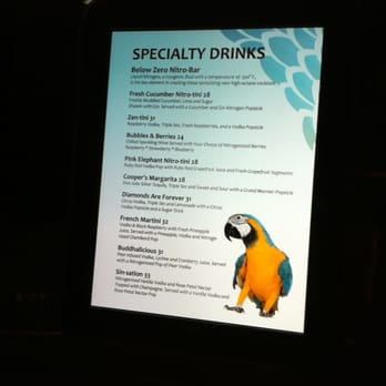 Barton G - ipad bar menu - New American Near Me - Miami Beach, Florida