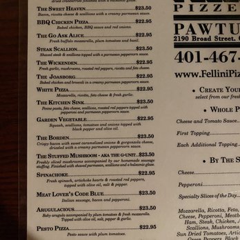 Fellini Pizzeria - Pizza Near Me - Cranston, Rhode Island