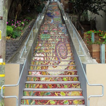 Hidden Garden Steps - Public Art Near Me - San Francisco, California Hidden Garden Steps - Public Art Near Me - San Francisco, California