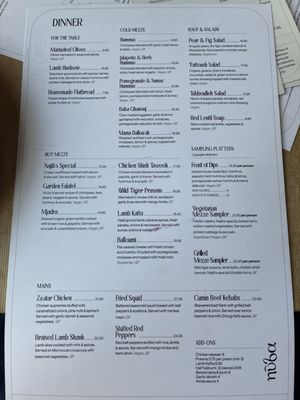 Menu photo 2 Nuba in Yaletown Vancouver, BC Menu photo 2 Nuba in Yaletown Vancouver, BC
