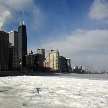 Ohio Street Beach - Frozen Lake Michigan - Beaches Near Me - Chicago, Illinois Ohio Street Beach - Frozen Lake Michigan - Beaches Near Me - Chicago, Illinois