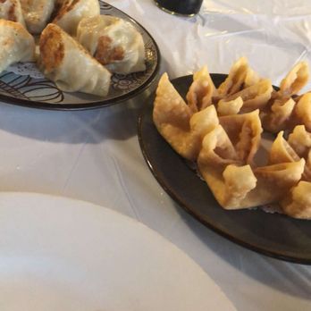 Shanghai Restaurant - 6 Piece Homemade Pan Fried Dumplings and crab Rangoons - Dim Sum Near Me - Austin, Texas Shanghai Restaurant - 6 Piece Homemade Pan Fried Dumplings and crab Rangoons - Dim Sum Near Me - Austin, Texas