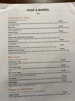 Menu photo 7 Hoof & Barrel Fort Mill, SC