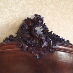 Cranleigh - A detail from the antique bed