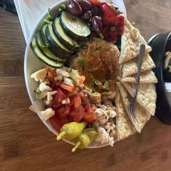 New Frontier Lounge - Stacked hummus plate - Lounges Near Me - Tacoma, Washington