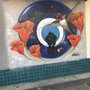 Photo of Birds & Flowers in Space mural