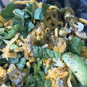Main Dish Salad - Buffalo chicken salad well what's left of it? - Salad Near Me - Fort Worth, Texas Main Dish Salad - Buffalo chicken salad well what's left of it? - Salad Near Me - Fort Worth, Texas