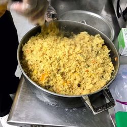 Divine Kitchen - Freshly made Yellow Rice.