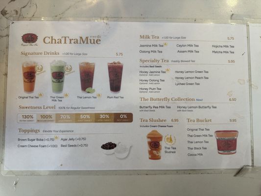 Menu photo 2 ChaTraMue Original Thai Tea Los Angeles, CA Menu photo 2 ChaTraMue Original Thai Tea Los Angeles, CA