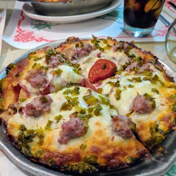 Luigi's Restaurant - Mushroom, pepperoni, sausage, green pepper pizza! Highly recommend! - Pizza Near Me - Akron, Ohio Luigi's Restaurant - Mushroom, pepperoni, sausage, green pepper pizza! Highly recommend! - Pizza Near Me - Akron, Ohio