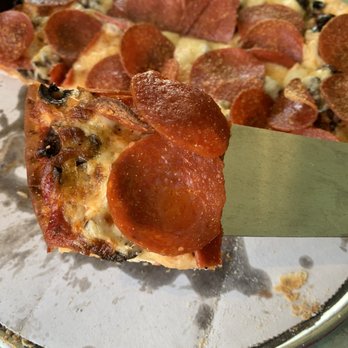 Ed & Joe's Pizza - Thin crust pepperoni and black olive - Pizza Near Me - Tinley Park, Illinois