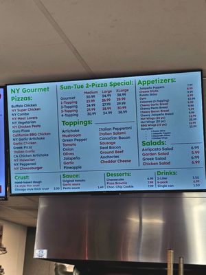 Menu photo 2 New York Pizza Roseville, CA Menu photo 2 New York Pizza Roseville, CA