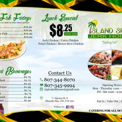 Island Spice Jerk House - Menu