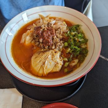Sansan Ramen - Red mountain ramen with chicken - Ramen Near Me - Long Island City, New York Sansan Ramen - Red mountain ramen with chicken - Ramen Near Me - Long Island City, New York