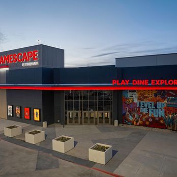 Gamescape by Cinemark at El Paso - Gamescape El Paso by Cinemark Front Exterior Night - Video Game Stores Near Me - El Paso, Texas Gamescape by Cinemark at El Paso - Gamescape El Paso by Cinemark Front Exterior Night - Video Game Stores Near Me - El Paso, Texas