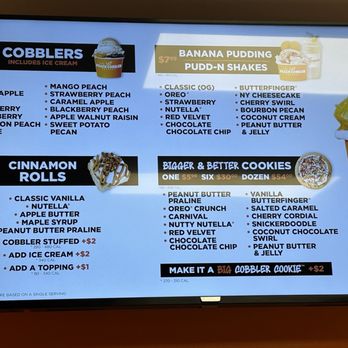 Peach Cobbler Factory - Menu - Desserts Near Me - Tampa, Florida Peach Cobbler Factory - Menu - Desserts Near Me - Tampa, Florida