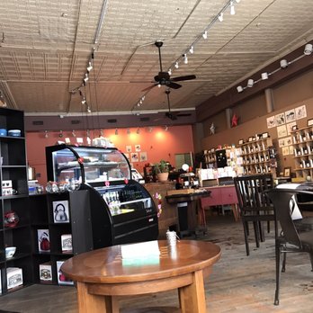 Steep Leaf Lounge - View of the place from a corner table next to the window. - Coffee & Tea Near Me - Flagstaff, Arizona
