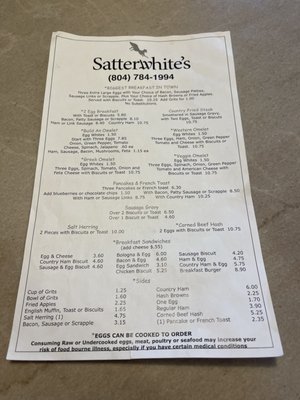 Menu photo 3 Satterwhites Restaurant Manakin Sabot, VA