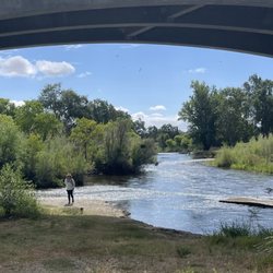 Wildwood Native Park - View framed by the overpass