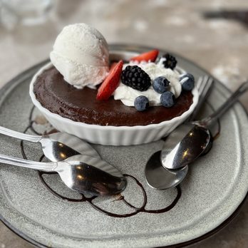 Aqua Grill - a dessert with ice cream and berries - Seafood Near Me - Ponte Vedra Beach, Florida Aqua Grill - a dessert with ice cream and berries - Seafood Near Me - Ponte Vedra Beach, Florida