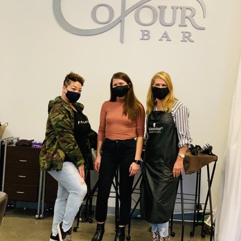 The Colour Bar Salon - The Colour Bar owner with staff! - Hair Salons Near Me - Atlanta, Georgia