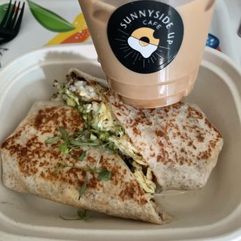 Sunnyside Up Cafe - Latte with almond milk - American Near Me - Queens, New York Sunnyside Up Cafe - Latte with almond milk - American Near Me - Queens, New York