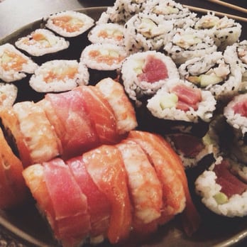 Hong Kong Express - Rainbow roll, California roll, tuna roll and salmon roll. - Cantonese Near Me - Riverside, California Hong Kong Express - Rainbow roll, California roll, tuna roll and salmon roll. - Cantonese Near Me - Riverside, California
