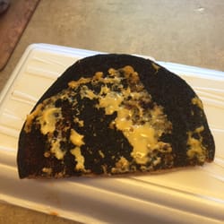 Frank's Corner - This was the bun from my husband's burger... Glad I chose not to eat here!