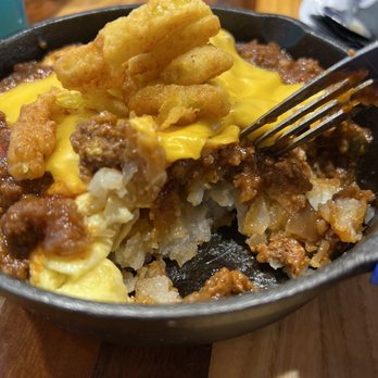 Treylor Park - Sloppy joe skillet (eggs and hashbrown underneath) - Diners Near Me - Savannah, Georgia