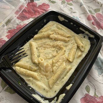 la Madeleine - This is the amount of pasta you get for $10. Looks like 15 pieces of pasta. Little amount for over priced food. - Bakeries Near Me - Houston, Texas