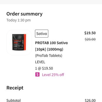 Urbana - This was my online receipt to verify my purchase.  When I picked it up they switched it with a product of lesser value. - Cannabis Dispensaries Near Me - Sf, California