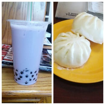118 Cafe - Taro boba (too sweet) cha siu bao ( thumbs down) - Cafes Near Me - Simi Valley, California