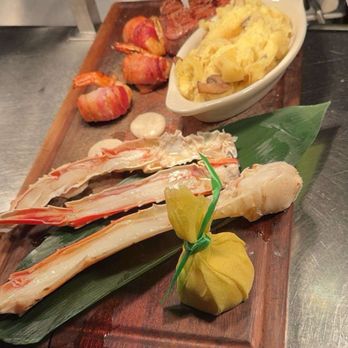 Winewood - 12 oz filet with 1/2 lb of snow crab legs and bacon wrapped shrimp. - New American Near Me - Grapevine, Texas Winewood - 12 oz filet with 1/2 lb of snow crab legs and bacon wrapped shrimp. - New American Near Me - Grapevine, Texas