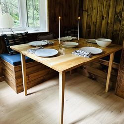 Finding Form Design - Custom ash dining table.