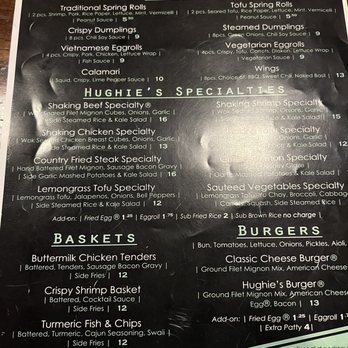 Hughie's - Menú - Vietnamese Near Me - Houston, Texas Hughie's - Menú - Vietnamese Near Me - Houston, Texas