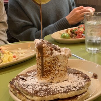 Snooze, an A.M. Eatery - Nana's Hot Cocoa Pancakes - Breakfast & Brunch Near Me - Orange, California Snooze, an A.M. Eatery - Nana's Hot Cocoa Pancakes - Breakfast & Brunch Near Me - Orange, California