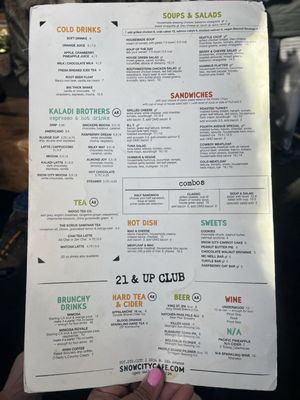 Menu photo 2 Snow City Cafe Anchorage, AK