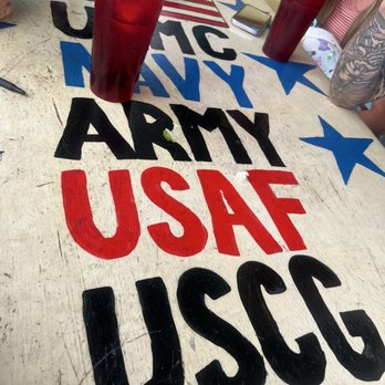 Buoys On the Boulevard - Military themed tables - Burgers Near Me - North Myrtle Beach, South Carolina