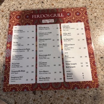 Ferdos Grill - Drink menu - Mediterranean Near Me - Fort Lauderdale, Florida Ferdos Grill - Drink menu - Mediterranean Near Me - Fort Lauderdale, Florida