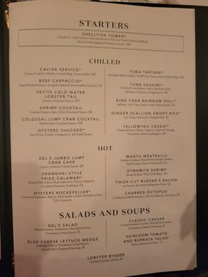 Menu photo 2 Del Frisco's Double Eagle Steakhouse Denver, CO Menu photo 2 Del Frisco's Double Eagle Steakhouse Denver, CO