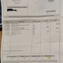 Blanca Peak Dental Center - payment history
