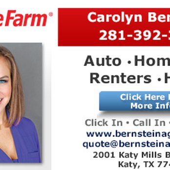 Carolyn Bernstein - State Farm - Ad powered by: YPC Media - Home & Rental Insurance Near Me - Katy, Texas Carolyn Bernstein - State Farm - Ad powered by: YPC Media - Home & Rental Insurance Near Me - Katy, Texas
