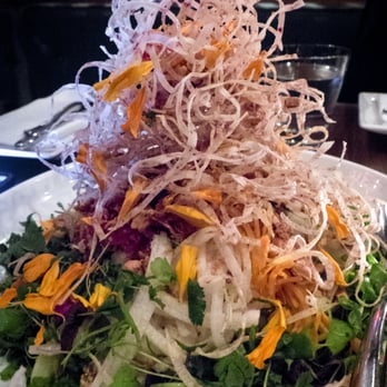 Lee - Susur's Signature Singaporean-style Slaw Tossed tableside. - Asian Fusion Near Me - Toronto, Ontario