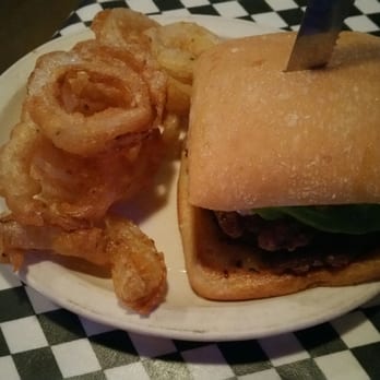 Blue Canoe - Smash burger...the Onion rings are the bomb! - Bars Near Me - Tupelo, Mississippi