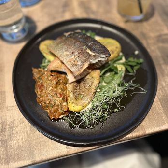 Gather in Jackson Hole - Trout Seared Idaho Red Trout - New American Near Me - Jackson, Wyoming Gather in Jackson Hole - Trout Seared Idaho Red Trout - New American Near Me - Jackson, Wyoming