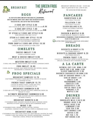Menu photo 2 The Green Frog Jacksboro, TX