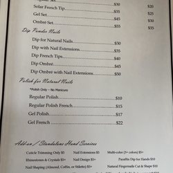 Helenas Beaute Bar - Menu