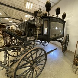Hurst wagon with casket