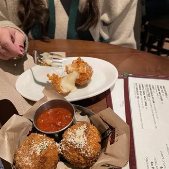 Jake Melnick's Corner Tap - Risotto Pizza Balls (can't find the actual name). - Sports Bars Near Me - Chicago, Illinois Jake Melnick's Corner Tap - Risotto Pizza Balls (can't find the actual name). - Sports Bars Near Me - Chicago, Illinois