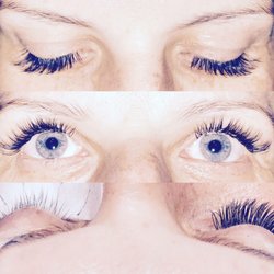 Butterfly Kisses Eyelash Extensions - A more natural set.